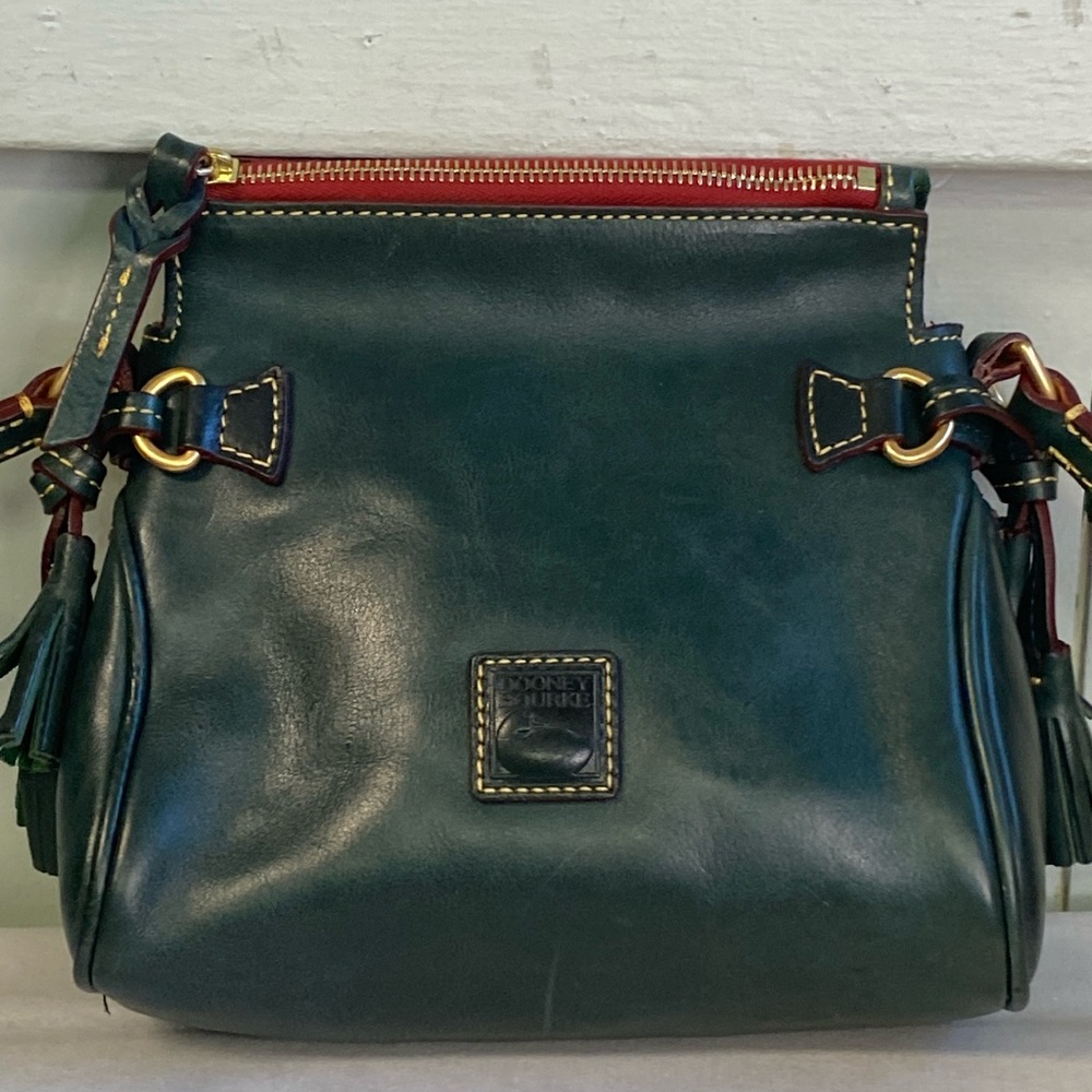 Dooney & Bourke Florentine Leather Mini Crossbody In Green